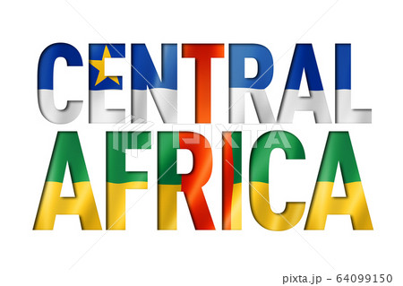 Central African Republic flag text font 64099150
