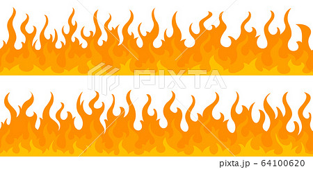 Fire flame frame borders 64100620
