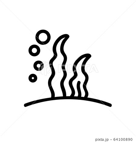nori seaweed icon vector outline illustration 64100890