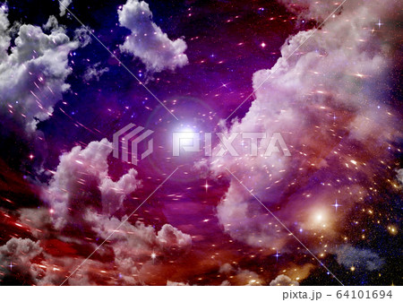 galaxy in a free space. 3D rendering galaxy in a free space. 3D rendering 64101694
