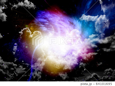 galaxy in a free space. 3D rendering galaxy in a free space. 3D rendering 64101695