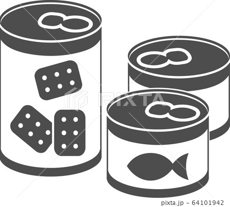 缶詰 非常食のイラスト素材