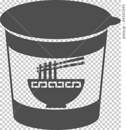 カップラーメン 非常食のイラスト素材