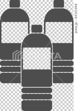 ペットボトル 水 液体のイラスト素材