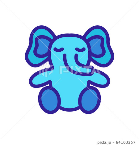 elephant toy icon vector outline illustration elephant toy icon vector outline illustration 64103257