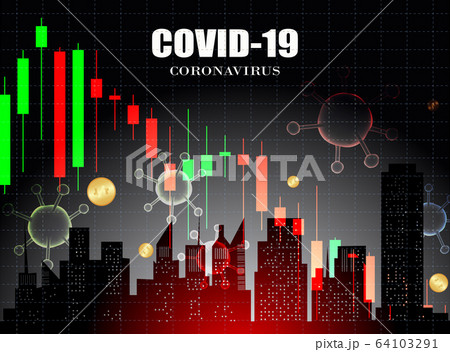 Stock market chart in down trend crisis from Stock market chart in down trend crisis from 64103291