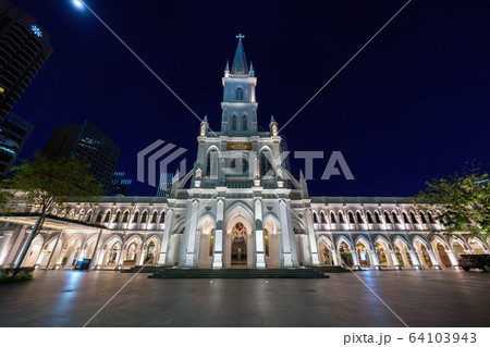 シンガポール・チャイムス(CHIJMES)夜景 シンガポール・チャイムス(CHIJMES)夜景 64103943
