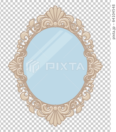 優雅的鏡子插圖_明亮 64104548