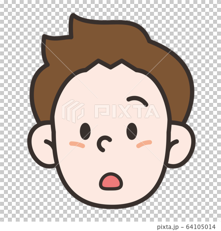 男孩前臉張開嘴 64105014