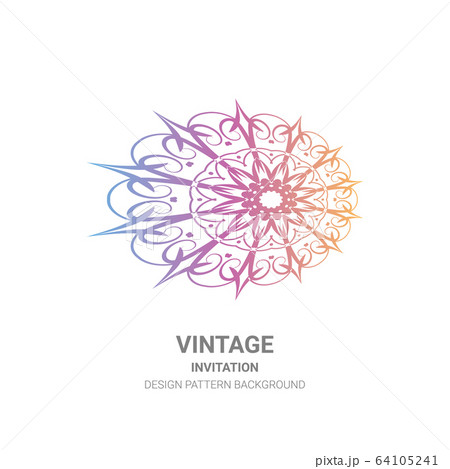 Illustration rich background. Abstract background. Rounded line geometric shapes 64105241