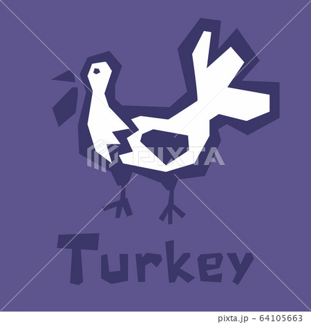 Turkey flat icon for web, mobile and infographics. 64105663