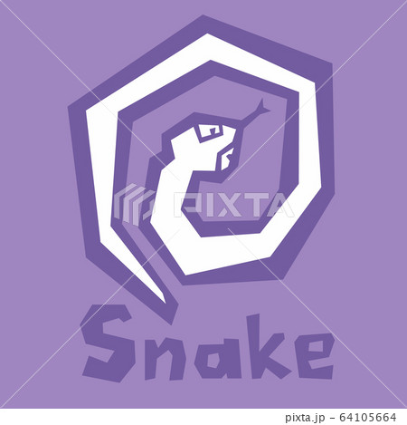 Vector illustration of cartoon baby snake. Snake 64105664