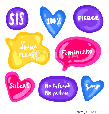 Collection of vector multicolored glossy stickers Collection of vector multicolored glossy stickers 64105792