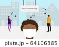 Social distancing and work from home concept, Coronavirus COVID-19 pandemic 2019-ncov prevention 64106385