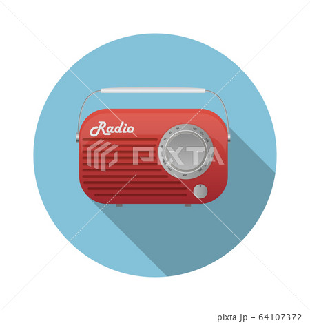 Old Radio Tuner Icon Vector Illustration 64107372