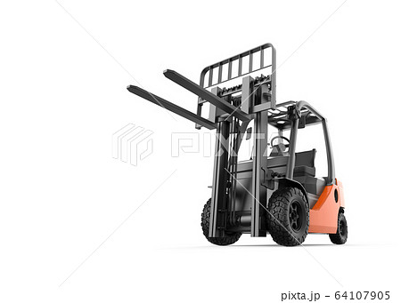 Forklift isolated 64107905