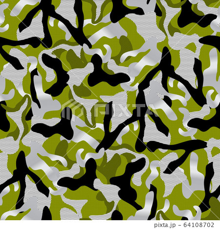 khaki Camouflage seamless pattern in green and khaki Camouflage seamless pattern in green and 64108702
