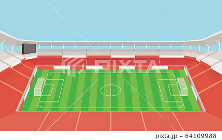 サッカースタジアムのイラスト素材 64109988 Pixta