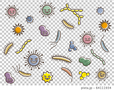 ウイルス ばい菌 ウイルス ばい菌 64111934