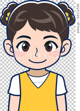 黄色い服着た小学生の女の子 黄色い服着た小学生の女の子 64112588