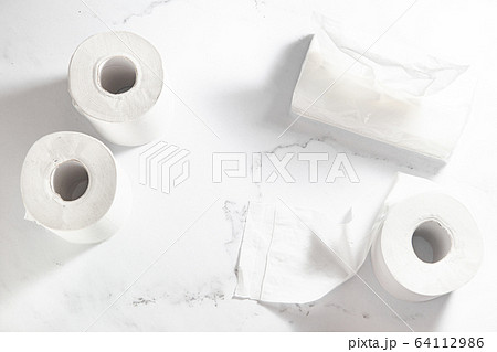 トイレットペーパー、トイレ、紙、日用品、ティッシュ トイレットペーパー、トイレ、紙、日用品、ティッシュ 64112986