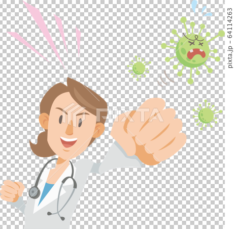 女醫生用強力打擊病毒 64114263