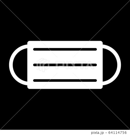 Medical mask icon. 64114756