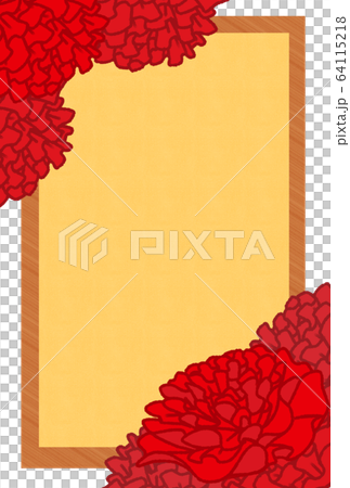 康乃馨背景（垂直/紅色） 64115218