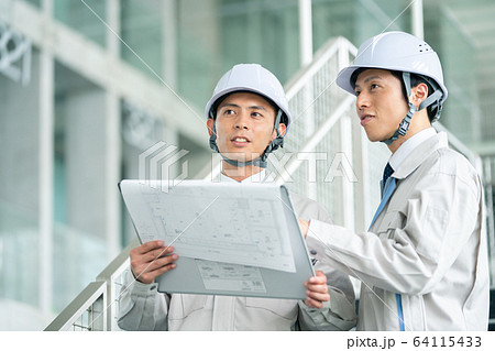 作業員 ゼネコン 工事 作業員 ゼネコン 工事 64115433