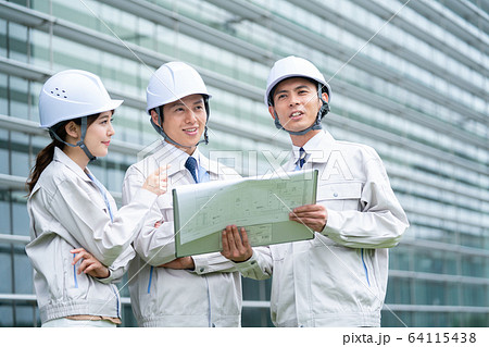 作業員 ゼネコン 工事 建設業 作業員 ゼネコン 工事 建設業 64115438