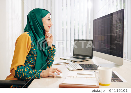 Programming muslim woman Programming muslim woman 64116101