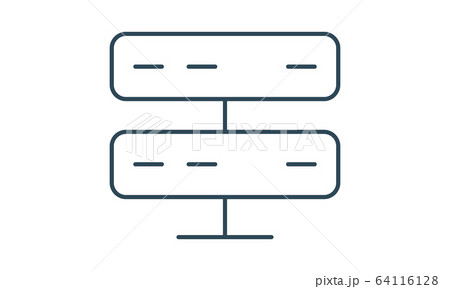 Server icon with line style and white background vector illustration. Server icon with line style and white background vector illustration. 64116128