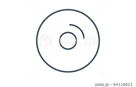 compact disc icon on white background.Can be used for web and mobile apps.	 64116621