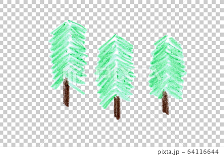 樹木 樹林帯 もみの木のイラスト素材