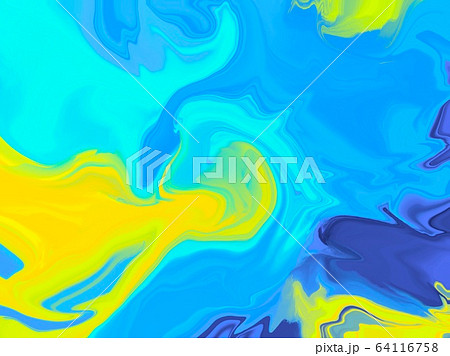 絵具を描き混ぜたような抽象画のイラスト素材 [64116758] - PIXTA