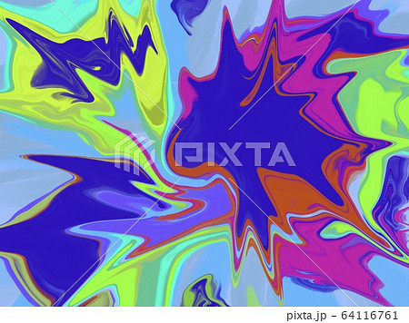 絵具を描き混ぜたような抽象画のイラスト素材 [64116761] - PIXTA