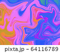 絵具を描き混ぜたような抽象画 64116789