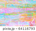 絵具を描き混ぜたような抽象画 64116793