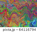 絵具を描き混ぜたような抽象画 64116794