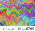 絵具を描き混ぜたような抽象画 64116795
