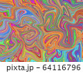絵具を描き混ぜたような抽象画 64116796