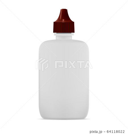 Nasal dropper bottle. Eye drop container mockup 64118022