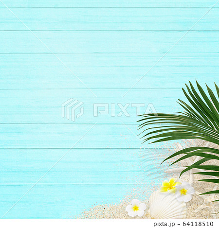 背景-トロピカル-ブルー 64118510