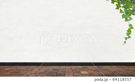 背景-煉瓦-壁-アイビー 64118557