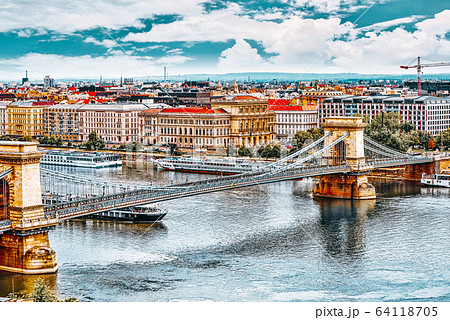 Szechenyi Chain Bridge-one of the most beautiful Szechenyi Chain Bridge-one of the most beautiful 64118705