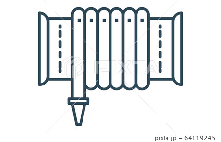 Fire hose icon vector image. Can be used for web and mobile apps. Fire hose icon vector image. Can be used for web and mobile apps. 64119245