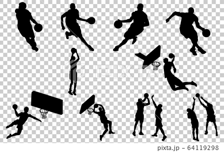 Sport Silhouette Basketball Stock Illustration