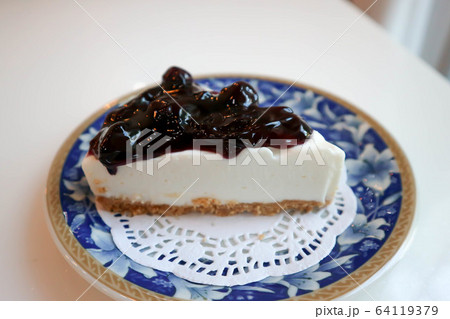 blueberry cheese cake, blueberry cheese pie or blueberry cheese cake, blueberry cheese pie or 64119379