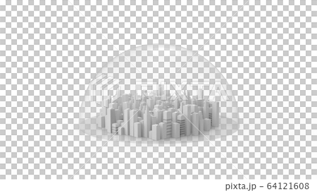 城市封鎖圓頂城市形象CG 16：9 64121608