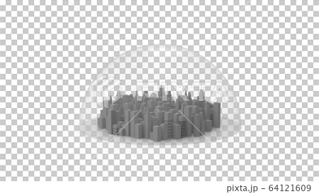 City blockade Dome city image CG 16:9 City blockade Dome city image CG 16:9 64121609